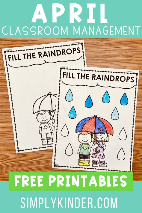 Are you ready for April Classroom Management? "April showers bring May flowers" so this month we have a "Fill the Raindrops" printable for you! Spring fever definitely calls for some classroom management reminders. That's why we love to share these printables with lots of variety for a simple, yet effective way to motivate students. Help students follow directions, stay on task, work together, and MORE! Perfect for preschool, kindergarten, and first grade! Get the FREE printable now! Easter Videos, Kindergarten Classroom Management, Motivate Students, Plants Unit, Fluency Activities, Teaching Sight Words, April Showers Bring May Flowers, Classroom Management Tool, Classroom Management Tips