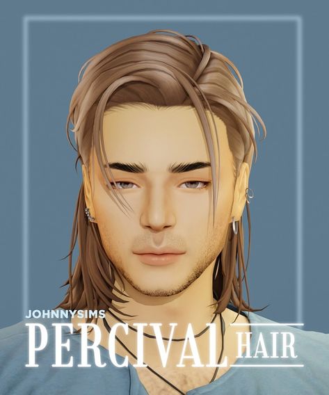 S4mm Male Hair, Sims 4 Body Hair, Sims 4 Hair Male, Cc Hats, Cc Sims4, Pelo Sims, Mens Hairstyles Medium, Male Hair, Sims 4 Dresses