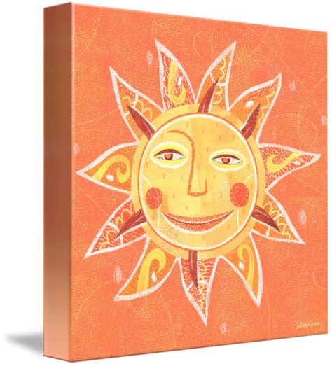 CBS Sunday Morning Sun Art for Sale - Purchase Canvas Print > Smiling Sun, Sun Face, Sun Art, Morning Sun, Painted Doors, Featured Art, Art Google, Sunday Morning, Face Art