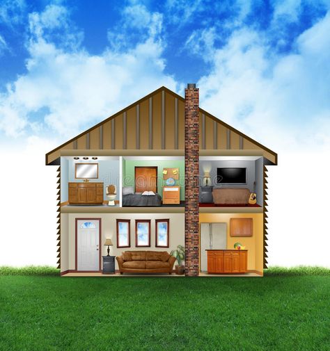 Eco Friendly House Interior. A view of a house layout of rooms with furniture an , #AD, #view, #house, #layout, #Interior, #Eco #ad Air Pollution Facts, Air Conditioning Services, Improve Indoor Air Quality, House Layout, Creative Typography, Indoor Air Pollution, Eco Friendly House, Air Pollution, Indoor Air Quality