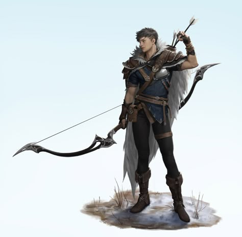 ArtStation - Archer Archer Art Male, Archer Pose, Medieval Archer, Ranger Dnd, Archer Characters, Evelynn League Of Legends, 얼굴 드로잉, Fantasy Male, Fantasy Armor