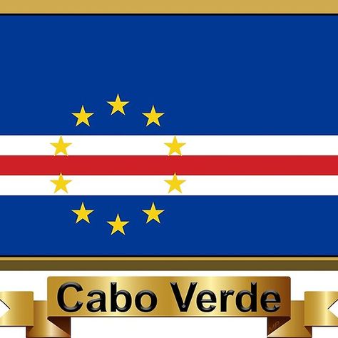 Cape Verde Flag Gifts, Stickers & Products (N) Cape Verde Flag, Earth People, Orson Scott Card, Cabo Verde, 22 September, Cape Verde, Card Book, Flags Of The World, National Flag