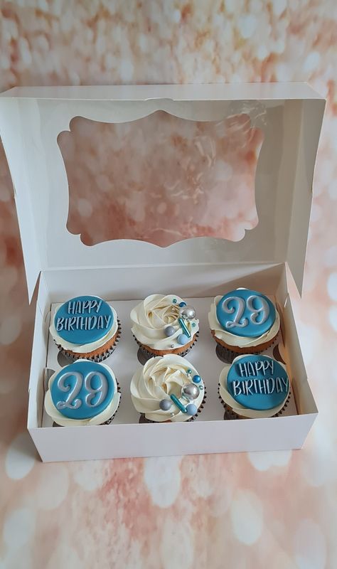 Boyfriend Birthday Cupcakes, Birthday Cupcakes For Boyfriend, 29th Birthday Cake, 29th Birthday Cakes, Birthday Cake For Boyfriend, Ideas Cumpleaños, Naked Cakes, Creative Cake Decorating, 29th Birthday