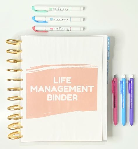 Life Management Binder, Life Organization Binder, Family Emergency Binder, Emergency Binder, Family Binder, Household Binder, Home Binder, Family Information, Life Binder