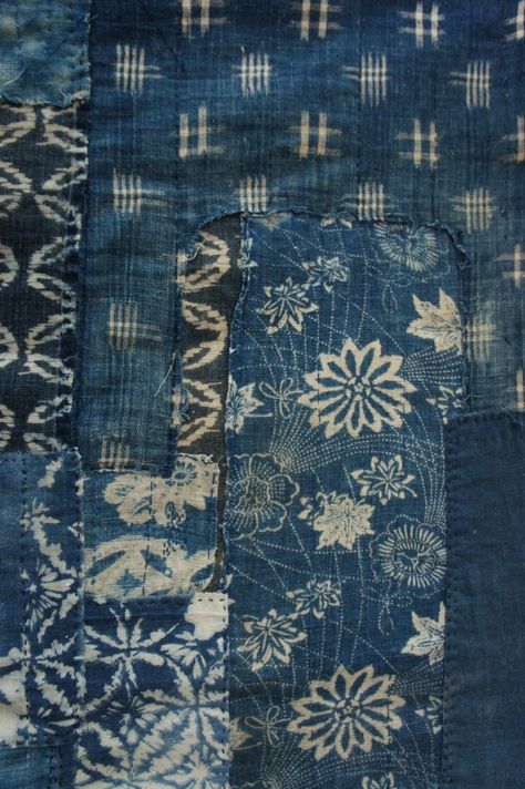 youbroketheinternet:  Beautiful Japanese Boro Textiles, Boro Stitching, Indigo Textiles, African Indigo, Japanese Quilts, Indigo Shibori, Japanese Textiles, Art Japonais, Vintage Indigo