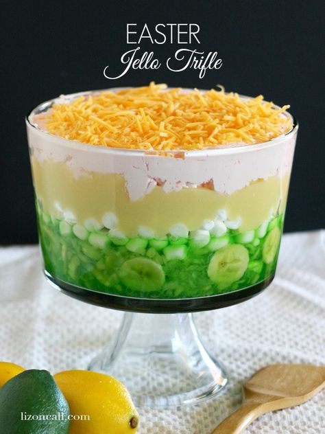 Easter Jello Recipes, Jello Trifle, Call Recipes, Easter Jello, Easy Party Punch, Easter Cooking, Party Punch Recipes, Tasty Tuesday, Easter Breakfast