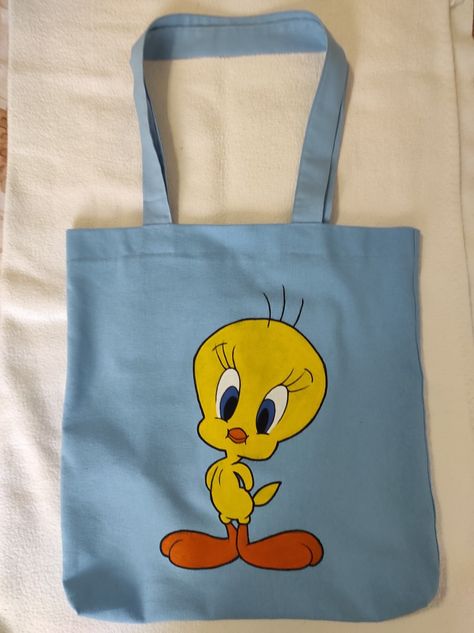 Toat Bag, Cartoon Love Quotes, Jute Bags Design, Diy Tote Bag Design, Embroidery Jeans Diy, Disney Tote Bags, Pretty Tote Bags, Simple Hand Embroidery Patterns, Hand Painted Clothing