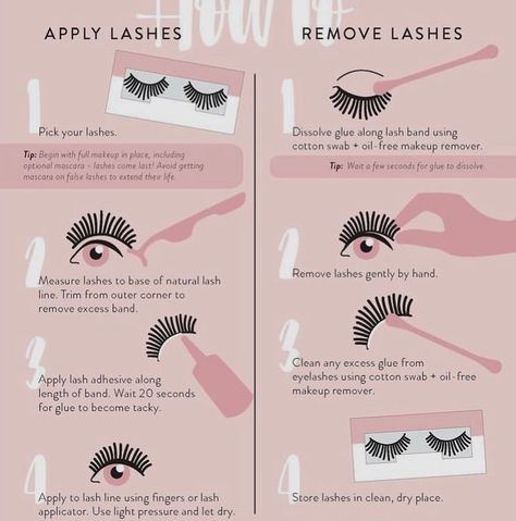 How To Put On Fake Lashes For Beginners, How To Put Eyelashes On, How To Apply Lashes For Beginners, How To Put On Fake Eyelashes, Eyelashes Tips, Lashes Tips, False Eyelashes Tips, Apply False Eyelashes, Fake Eyelashes Applying