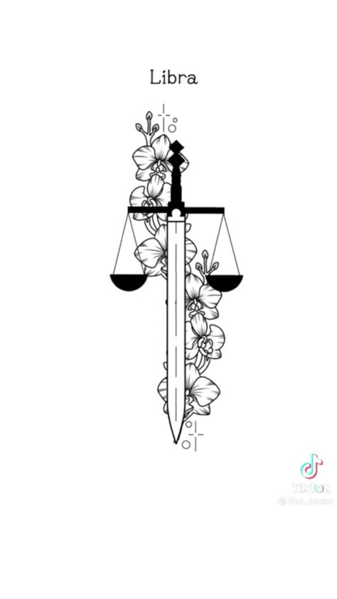 Libra Aesthetic Drawing, Libra Woman Tattoo, Libra Tattoo Scales, Libra Wallpaper, Libra Scale Tattoo, Libra Flower, Musical Tattoos, Libra Sign Tattoos, Libra Tattoos