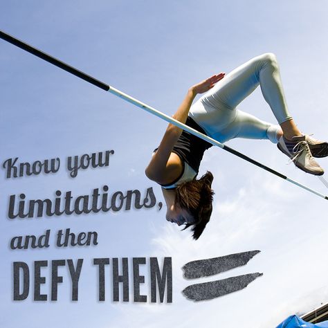 Go Beyond Your Limits~ High Jump Track, Jump Quotes, Track And Field Quotes, Running Pictures, Track Quotes, Pole Vault, Running Inspiration, Sport Quotes, Sports Quotes