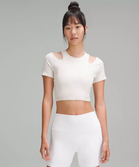 Shoulder Cut-Out Yoga T-Shirt | lululemon Hong Kong SAR Swiftly Tech Short Sleeve, Short Sleeve Shirt Women, Yoga Tshirt, Shoulder Cut, Yoga Tops, Lululemon Women, Yoga Women, Long Tops, Short Tops