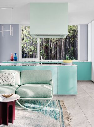 Soft Green Kitchen, Glamour Interiors, Interior Shutters, Color Forecasting, Colour Trends, Painting Trim, Green Kitchen, Interior Design Inspiration, Shutters