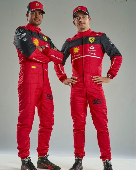 Race Car Outfit, Carlos Sainz Charles Leclerc, Red Collage, Ferrari World, Ferrari Racing, Formula Racing, Racing Suit, Ferrari F1, Halloween Costumes For Teens