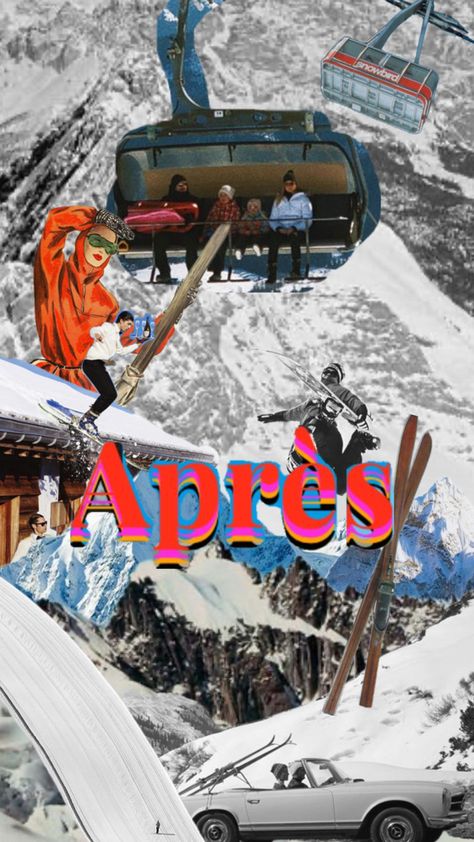 Italy Winter, Ski Aesthetic, Sport Branding, Go Skiing, Christmas Pops, Ski Season, Green Rooms, Print Collage, Ski Trip