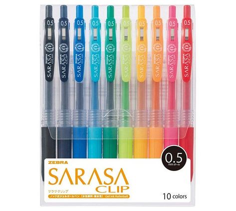 Pens For Bullet Journaling, Parker Jotter, Zebra Sarasa, Gel Pens Set, Gel Ink Pens, Japanese Stationery, Colored Pens, Ballpoint Pens, Pen Sets