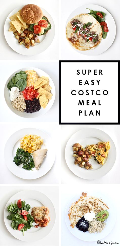 Super easy Costco meal plan for 2 weeks Budget Meal Planning Healthy, Costco Meal Plan, Budget Meal Planning Families, Lunch On A Budget, Healthy Frozen Meals, Costco Meals, Budget Freezer Meals, Meal Plan Grocery List, Healthy Budget