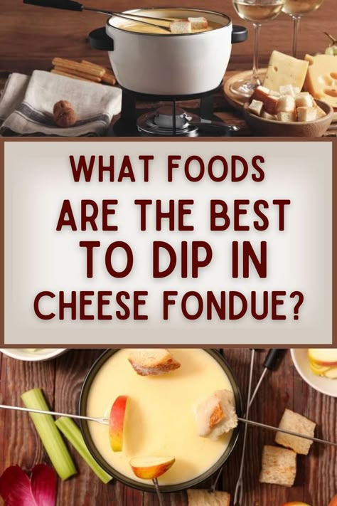 Cheese fondue is a delicious and interactive dish that can be enjoyed with various dipping accompaniments. Check out our favorite cheese fondue dippers.Cheese Fondue Dippers. Cheese Fondue Party.Fondue Recipe Melting Pot Easy Fondue Recipes.Best Cheese Fondue Fondue Dippers Cheese, Best Cheese For Fondue, Melting Pot Cheese Fondue, Fondue Dinner Party, Cheese Fondue Recipe Easy, Cheese Fondue Dippers, Cheese Fondue Party, Easy Fondue Recipes, Best Cheese Fondue