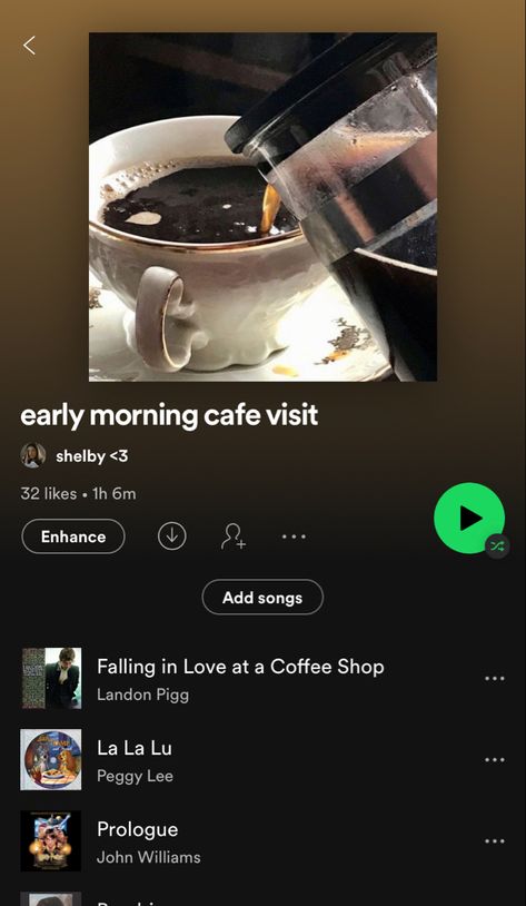 Rory Gilmore Playlist, Rainy Day Coffee Shop Aesthetic, Rainy Day Spotify Playlist, Coffee Shop Music Playlist, Dark Academia Music Playlist, Coffee Shop Photography, Getaway Car, Spotify Playlist, Early Morning