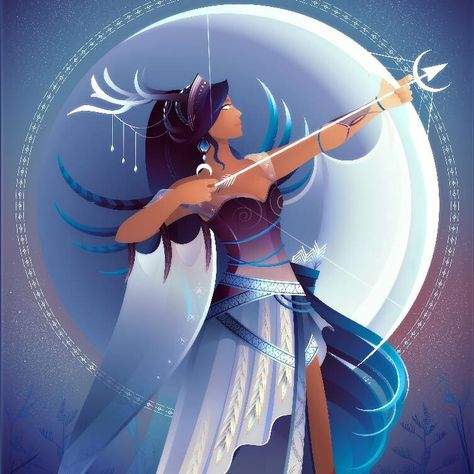 Yliade Art, Artemis Art, Artemis Greek Goddess, Hunters Of Artemis, Artemis Goddess, Goddess Of The Hunt, Goddess Of The Moon, Greek Mythology Art, Greco Roman