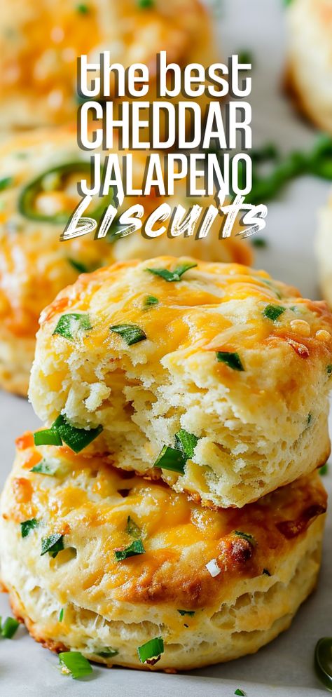 Jalapeno Cheddar Biscuits [35 Minutes] – Chasety Breakfast Soups, Jalapeno Cheddar Biscuits, Savoury Biscuits, Cheddar Biscuits, Jalapeno Cheddar, Biscuit Rolls, Food Critic, Sharp Cheddar, Scone Recipe