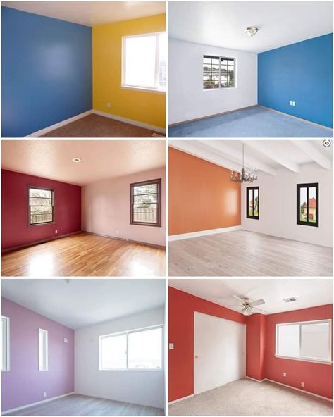 Hall Colour Ideas Indian, House Color Combinations, Hall Colour Ideas, Colour Combination For Hall, Colorful Bedroom Design, Wallpaper Design For Bedroom, Wall Paint Patterns, Hall Colour, Paint Patterns