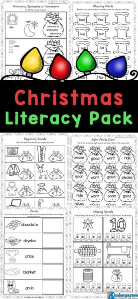 Free Christmas Worksheets For Kindergarten, Christmas Cvc Worksheets, Cvc Christmas Activities Free, Christmas Literacy Activities Kindergarten, Christmas Worksheets For Kindergarten, Preschool Christmas Worksheets Free Printables, Kindergarten Christmas Worksheets, Christmas Rhyming Activities, Christmas Sight Word Activities