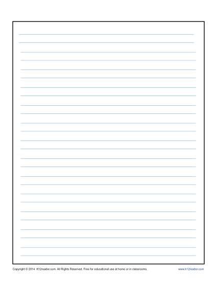 For the more skillful scribe, here’s blank lined writing paper without the center guidelines. Since it is printable from a PDF, you can print one page or a dozen whatever your needs are. Students may use it for letter writing practice, story creation, or even regular homework assignments. Lined Pages For Writing, Handwriting Paper Template, Beginner Photoshop, Essay Writing Examples, Letter Writing Practice, Writing Examples, Writing Paper Template, Stationary Printable, Arc Notebook