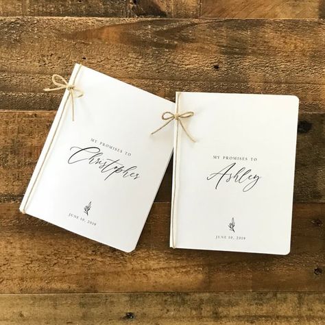 Saddle Stitch Booklet, Wedding Cake Marble, Vow Books Wedding, Romantic Wedding Vows, Writing Your Own Vows, Vow Booklet, Books Wedding, Vows Wedding, Wedding Vow Books