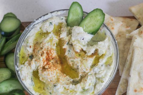 Spicy Feta Dip (Recipe Inspired by Cava’s Crazy Feta) - Our Seasoned Table Crazy Feta, Spicy Feta Dip, Spicy Feta, Popular Dips, Mediterranean Bowls, Pita Wrap, Feta Dip, Pita Chips, Raw Vegetables