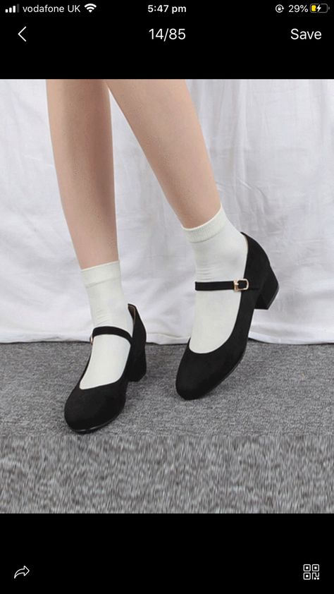 Aesthetic Black Shoes For School, Korean Shoes School, School Shoes Black Heels, Korean School Shoes, Korean Black Shoes For School, Korean Canvas Shoes, Black Harajuku Heels For Party, Shoes Korean, Korean Shoes