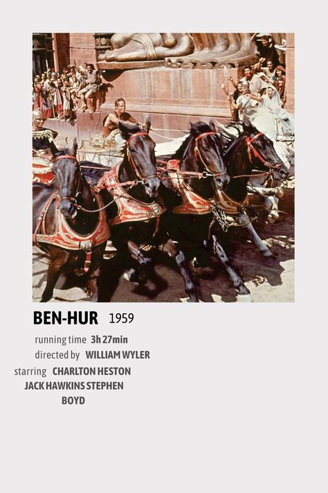 Ben Hur Movie, Ben Hur 1959, Stephen Boyd, William Wyler, Ben Hur, Minimalist Movie Poster, Running Time, Minimalist Poster, Movie Poster