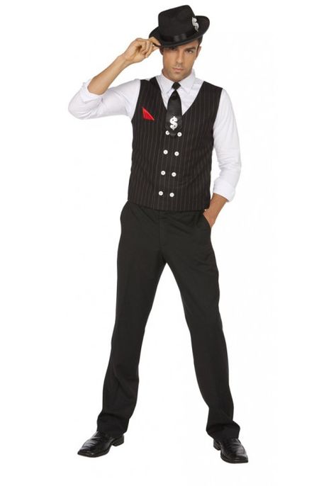 Elegant Moments Gangster Male Moulin Rouge Outfits, Gangster Halloween Costumes, Moulin Rouge Costumes, Burlesque Dress, Burlesque Party, Gangster Costumes, Party City Costumes, Mens Fancy Dress, Hallowen Ideas