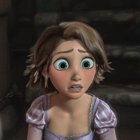 Rupunzle Short Hair, Short Haired Rapunzel, Short Rapunzel Hair, Rapunzel Haircut Short, Rapunzel Short Hair Aesthetic, Tangled Rapunzel Short Hair, Rapunzel Short Haircut, Rapunzel Brown Hair, Hear Me Out Women