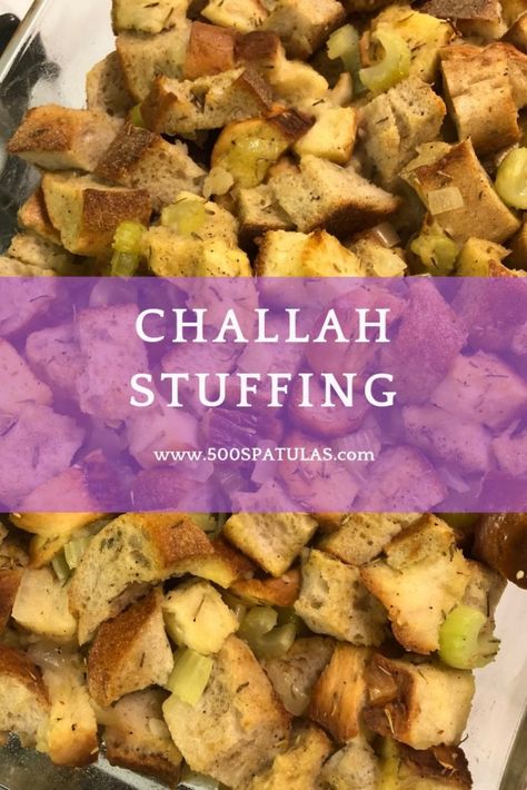 Challah Stuffing, Thanksgiving Host, Easy Stuffing Recipe, Turkey Stuffing Recipes, Thanksgiving Stuffing Recipes, Bread Stuffing, Thanksgiving Vegetables, Bread Dressing, Recipe Thanksgiving