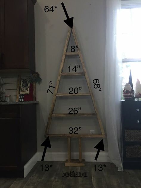 6 Foot Wooden Christmas Tree, Diy Wooden Christmas Trees Ideas, Homemade Christmas Trees Diy, Nativity Diy Ideas, Christmas Tree Shelves, Wooden Christmas Tree Patterns Free Printable, 2 Ft Christmas Tree, Christmas 2x4 Wood Crafts, 2x4 Christmas Tree