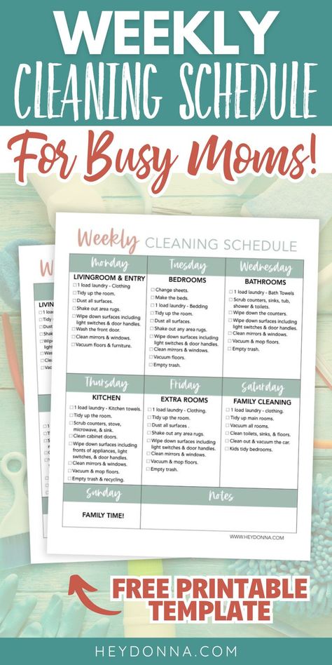 cleaning schedule home Home Cleaning Schedule Printable, Chore List Printable, Weekly Cleaning Schedule Printable, Schedule Printable Free, Weekly Cleaning List, Free Printable Cleaning Schedule, Homemaking Binder, Chore Schedule, Household Cleaning Schedule