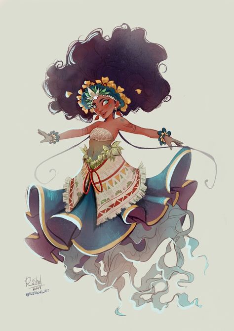 Hawaiian Princess, Hawaiian Dancers, Character Design Challenge, Girl Drawings, Crystal Tower, Design Challenge, Mermaid Art, Character Design References, Character Portraits