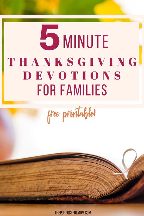 Learn the psalms of thanksgiving with our 5 minute thanksgiving devotions for families! These Thanksgiving Bible verses will help prompt times of prayer and encourage gratefulness in your kids! Thanksgiving Family Devotions, Thanksgiving Devotional Ideas, Thanksgiving Devotional, Thanksgiving Bible Lesson, Psalm Of Thanksgiving, Thanksgiving Devotions, Youth Bible Lessons, Pray For Others, Thanksgiving Bible Verses