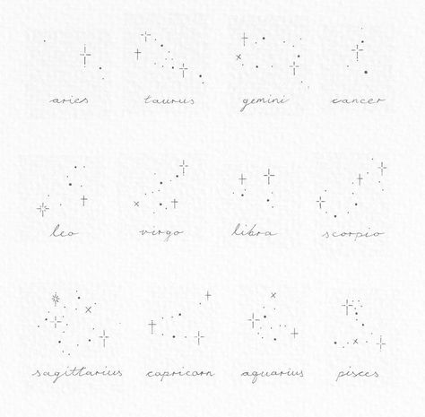 Tattoo Ideas Female Constellation, January Star Sign Tattoo, Astrology Star Constellation, Fine Line Star Sign Tattoo, Birth Month Constellation Tattoo, December Constellation Tattoo, Scorpio Tattoo Zodiac Constellation, Delicate Constellation Tattoo, Subtle Leo Tattoo