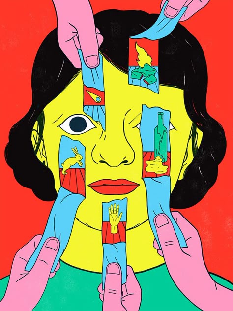 Cristinadaura-illustration-itsnicethat-2 Arte Inspo, Trippy Art, Art And Illustration, Surreal Art, Aesthetic Art, Graphic Illustration, Painting & Drawing, Digital Illustration, Art Illustration