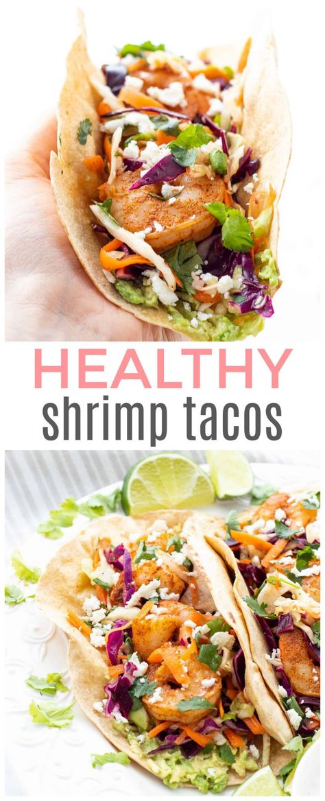 Protein Tacos, Slaw For Shrimp Tacos, Healthy Shrimp Tacos, Shrimp Tacos Easy, Homemade Slaw, Lime Slaw, Spicy Shrimp Tacos, Cilantro Lime Slaw, Shrimp Taco Recipes