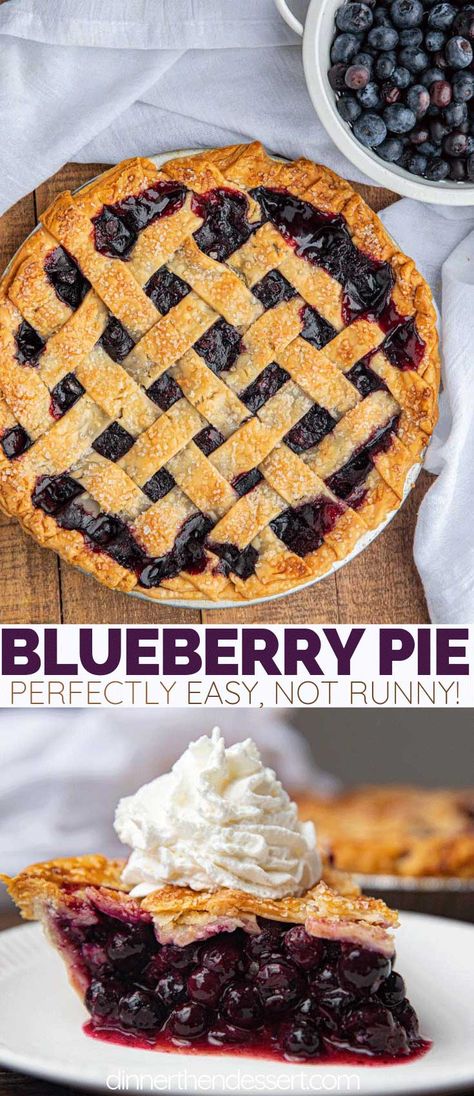 Pie Blueberry, Easy Blueberry Pie, Lattice Crust, Mixed Berry Pie, Dessert Parfait, Blueberry Desserts, Berry Pie, Easy Blueberry, Popular Desserts