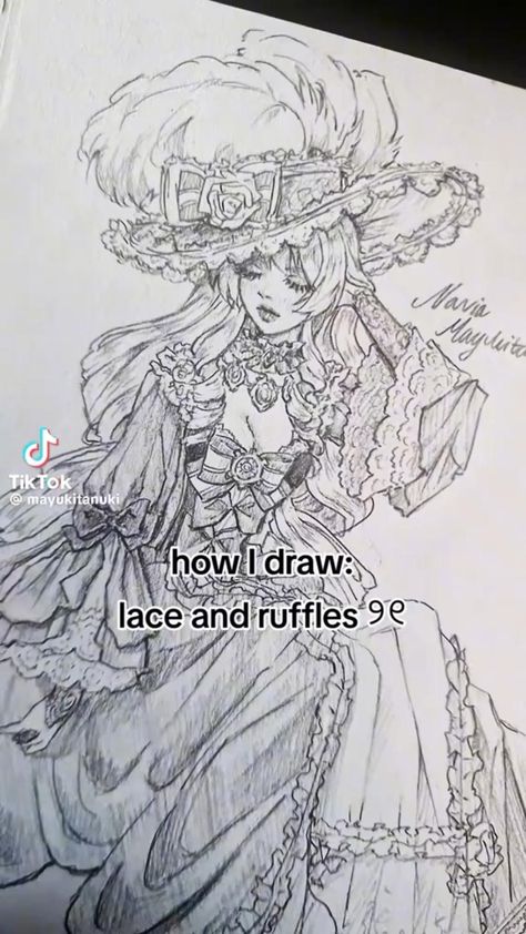 how to draw lace , lace tutorial , drawing lace tut , lace tut , art tut , art tutorial Art Style Tutorial, Lace Tutorial, Drawing Tuts, Tutorial Drawing, Tools Drawing, Style Tutorial, Drawing Help, Sketches Tutorial, Art Tools Drawing