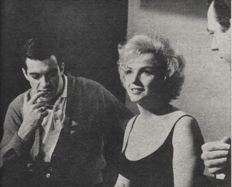 Marilyn Monroe, Frankie Vaughan and Yves Montand , Costume test and publicity tests photo , for “ Let’s Make Love “ 1960 by Arthur Zinn Frankie Vaughan, Yves Montand, Lets Make Love, Make Love, Marilyn Monroe, Historical Figures, Let It Be, Quick Saves