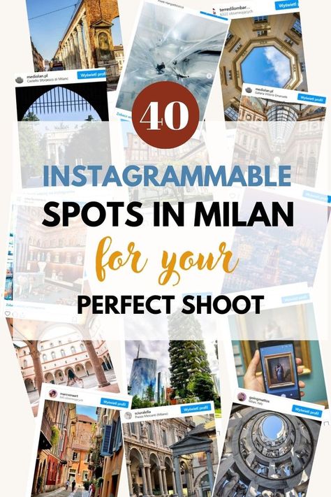 Discover Milan's hidden gems and capture stunning photos for your Instagram! From the iconic Duomo to the innovative Bosco Verticale, this guide covers the city's most photogenic landmarks and neighborhoods. Perfect for travel enthusiasts and photography lovers! #Milan #Instagram #Travel #Photography Photos In Milan, Milan Hidden Gems, Milan Duomo Photo Ideas, Instagramable Places In Milan, Milan Cathedral, Milan Italy, Cultural Experience, Photography Lovers, City Life