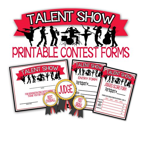 Talent Show Printable Contest Forms, Talent Show Participation Awards, Talent Show Awards, Talent showcase, Talent Show Judges Ribbons #judgingforms #awardribbons Participation Award, Valentine Party Game, Valentine Bingo, Award Ribbons, Valentines Games, Award Ribbon, Class Games, Simple Valentine, America's Got Talent