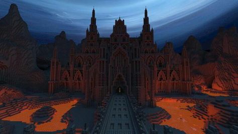 Kinda scary Minecraft Kale, Minecraft Cool, Construction Minecraft, Minecraft Structures, Bangunan Minecraft, Dark Castle, Minecraft Castle, Minecraft Wallpaper, Minecraft Inspo