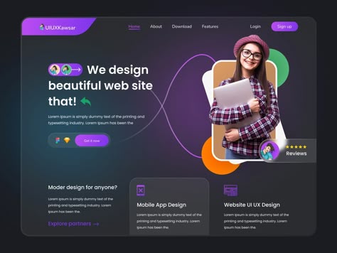 Website Hero Page Design, Portfolio Thumbnail Design, Hero Website Design, Hero Page Web Design, Hero Page Design, Hero Section Ui Design, Hero Section Web Design, Creative Ui Design, Modern Ui Design