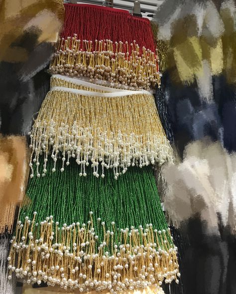 New Arrvial Heavy Bead Fringe Trim for Haute Couture Unique | Etsy India Multicolor Sequins, Saree Tassels, Bead Fringe, Lace Accessories, Glass Bangles, Fabric Accessories, Wedding Dress Accessories, Beaded Trim, Beaded Fringe