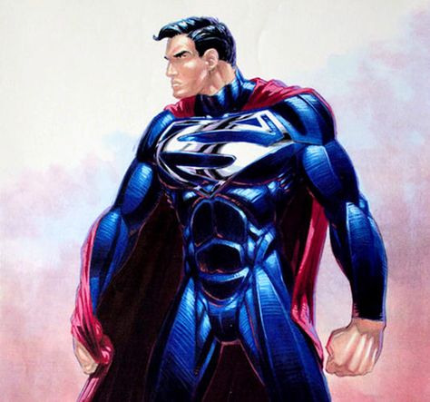 2 | Take A Long Look At The Amazing Nic Cage/Tim Burton Superman That Almost Was | Co.Create | creativity + culture + commerce Costume Concept Art, Superman Doomsday, Jon Peters, Superman Movie, Superman Story, Costume Concept, Superman Suit, Superman Costume, Nic Cage